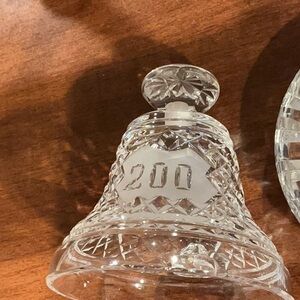 1976 vintage Waterford Crystal Bicentennial Bell, produced in  Elegant Crystal